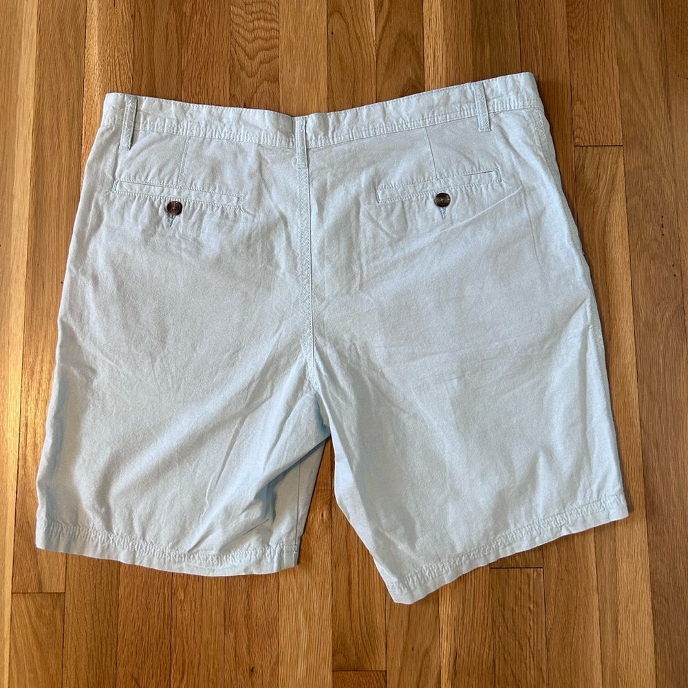 New 14th And Union Mens Size 40 Light Green 100% Cotton Slim Fit Chino Shorts - Picture 2 of 6